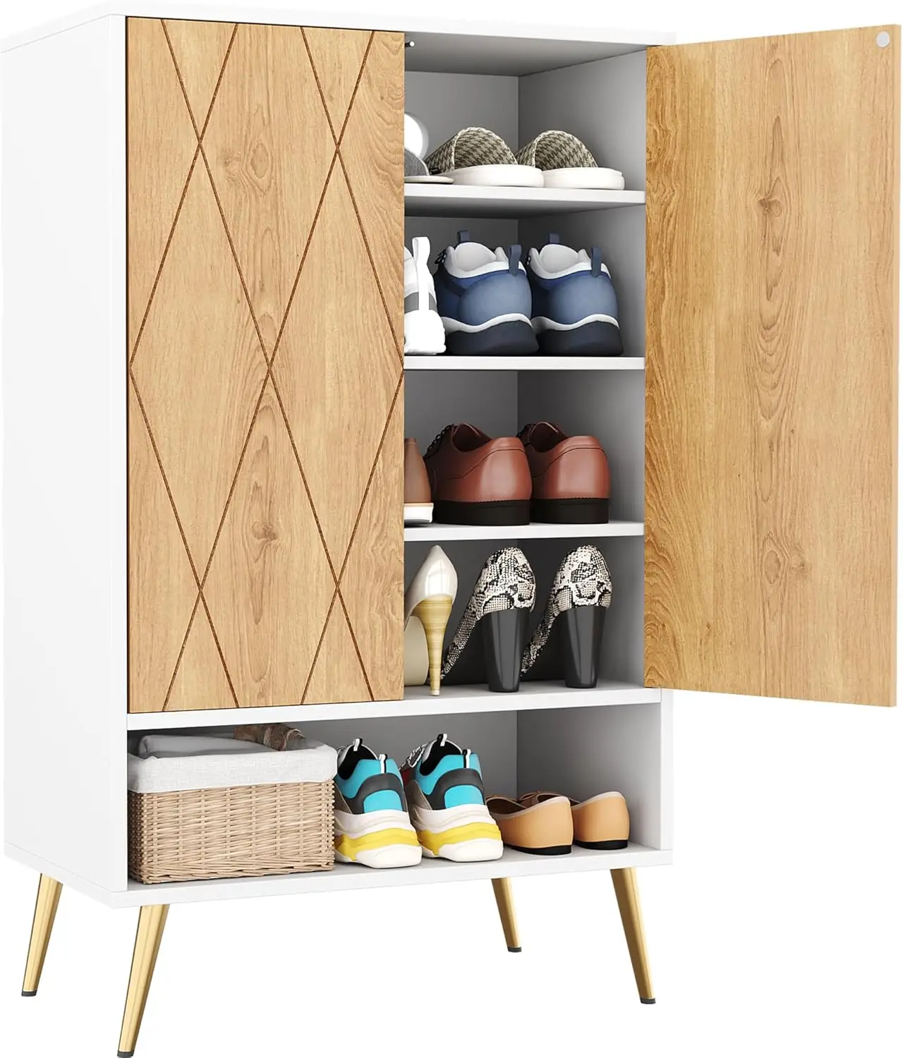 18 Pairs Shoe Rack Organizer Cabinet, Shoe Storage Cabinet for Narrow Entryway Closet,6-Tier Modern Shoe Organizer
18 Pairs Shoe Rack Organizer Cabinet, Shoe Storage Cabinet for Narrow Entryway Closet,6-Tier Modern Shoe Organizer