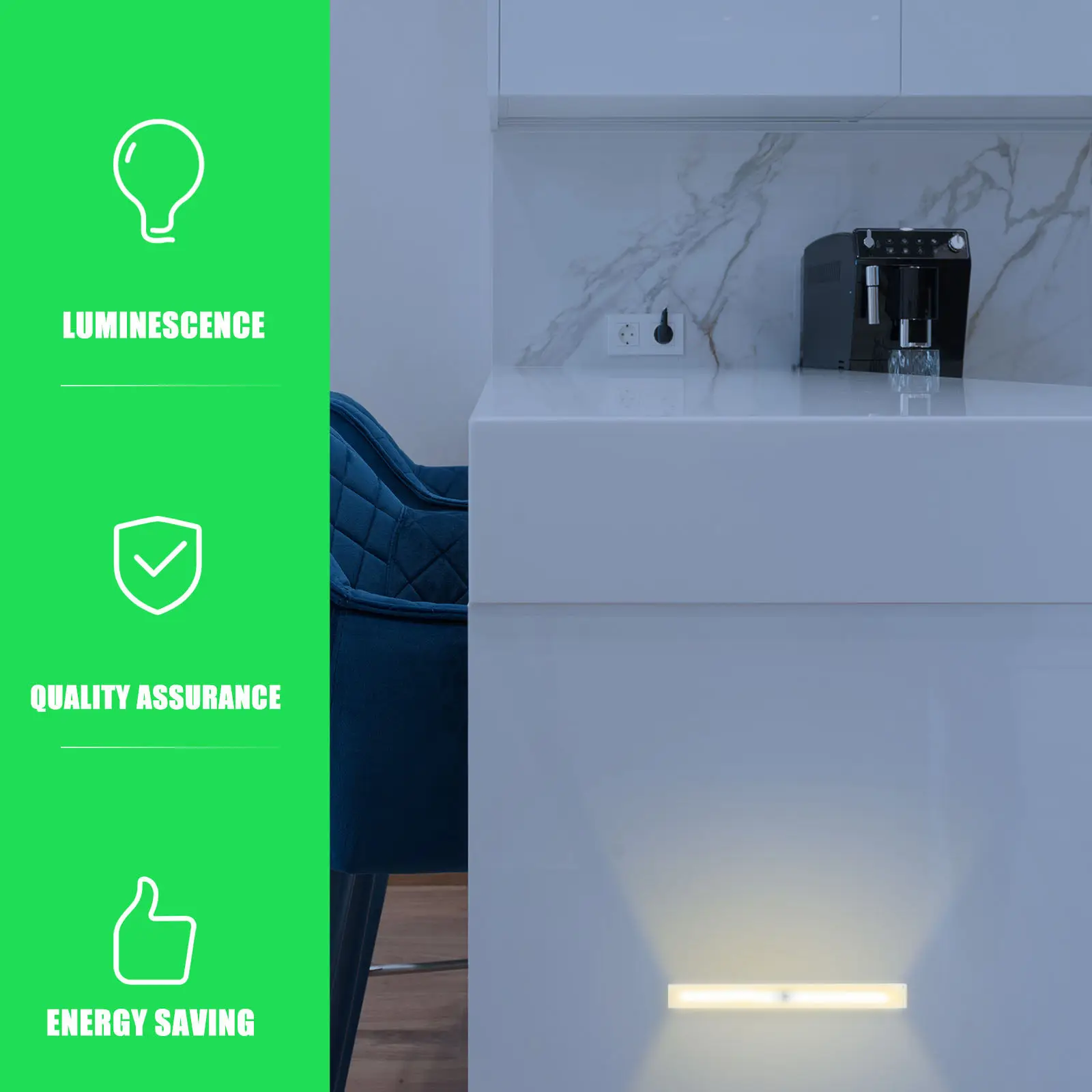 1Pcs Body Sensing Night Lamp LED Cabinet Light for Wardrobe Bedroom Living Room Hallway Easy Install USB Charging Multi-Purpose
1Pcs Body Sensing Night Lamp LED Cabinet Light for Wardrobe Bedroom Living Room Hallway Easy Install USB Charging Multi-Purpose