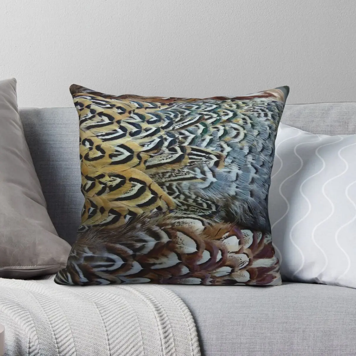 Pheasant Feathers Square Pillowcase Polyester Linen Velvet Pattern Zip Decor Bed Cushion Cover Wholesale 18"
Pheasant Feathers Square Pillowcase Polyester Linen Velvet Pattern Zip Decor Bed Cushion Cover Wholesale 18"