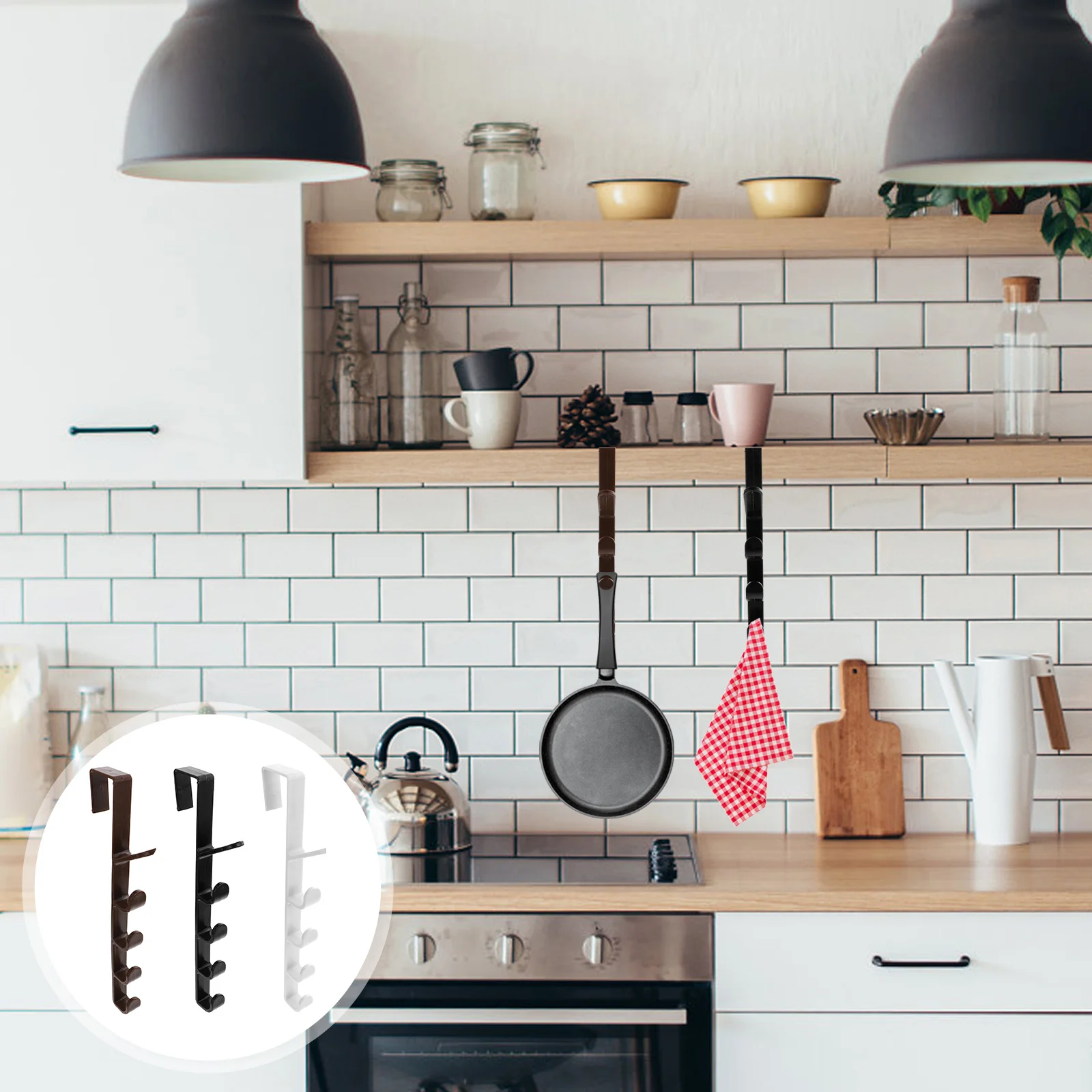 3Pcs Over-Door Hook Abs Design with 5 Hooks for Holding Clothes Hats Key Great Housewarming Gift
3Pcs Over-Door Hook Abs Design with 5 Hooks for Holding Clothes Hats Key Great Housewarming Gift