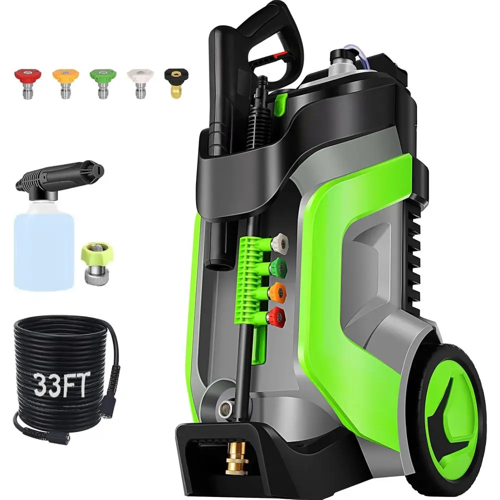 Electric Prure Washer, 5000 PSI 4.0 GPM Heavy Duty Power Washer with oam Cannon, 5 Nozzles and Soap Bottle or Home or Home/Cars/
Electric Prure Washer, 5000 PSI 4.0 GPM Heavy Duty Power Washer with oam Cannon, 5 Nozzles and Soap Bottle or Home or Home/Cars/