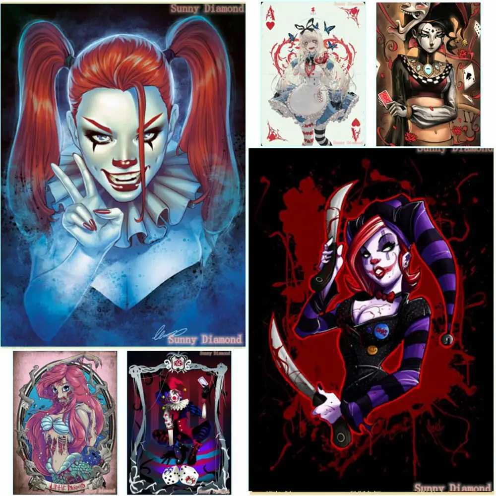 Violent Clown Girl Diamond Art Painting New 2022 Cartoon 5D Diy Cross Stitch Kit Full Drill Embroidery Mosaic Picture Home Decor
Violent Clown Girl Diamond Art Painting New 2022 Cartoon 5D Diy Cross Stitch Kit Full Drill Embroidery Mosaic Picture Home Decor