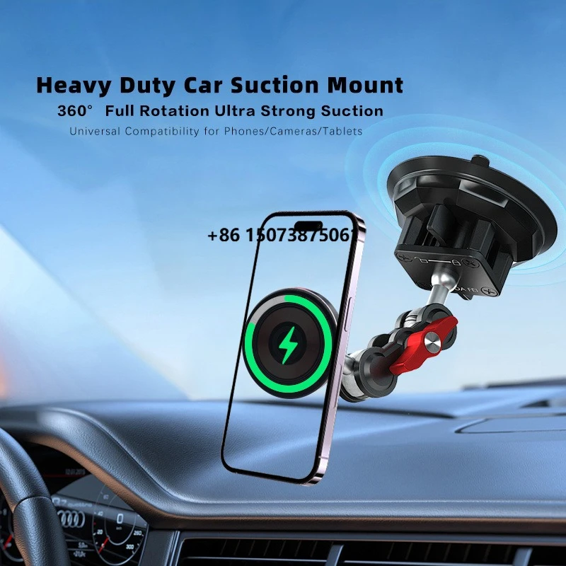 Universal Flexible Magnetic Car Phone Mount | Aluminum Alloy Suction Cup Holder 360 Rotation Adjustable Height for 4.5-7.2
Universal Flexible Magnetic Car Phone Mount | Aluminum Alloy Suction Cup Holder 360 Rotation Adjustable Height for 4.5-7.2