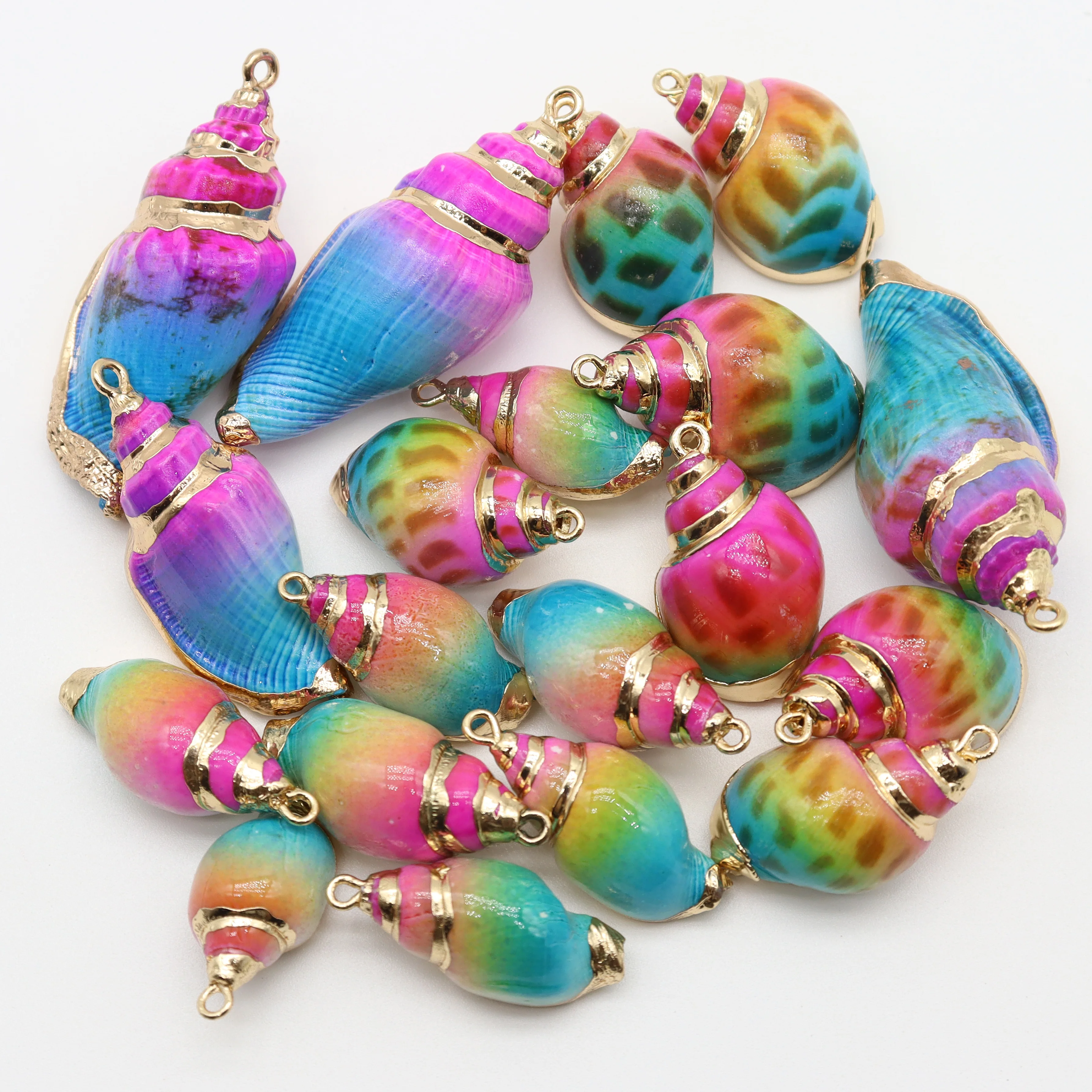 5 PcsNatural Shell Gold Plated Spray Color Pendant For Making DIY Jewelry Bracelets Necklaces Bracelet Accessories
5 PcsNatural Shell Gold Plated Spray Color Pendant For Making DIY Jewelry Bracelets Necklaces Bracelet Accessories