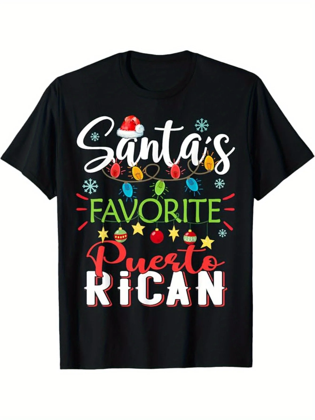 Рождественская футболка Santa's Favorite Puerto Rican — 220 г хлопка с праздничным принтом Perfect
Рождественская футболка Santa's Favorite Puerto Rican — 220 г хлопка с праздничным принтом Perfect