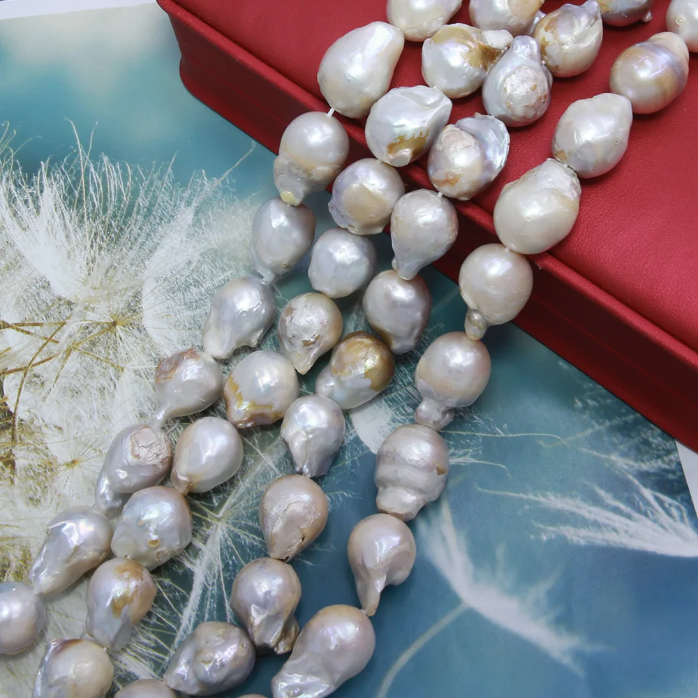 Natural Freshwater Pearl Round Large Baroque Beaded 18mm Through Hole Irregular Loose Beads Jewelry Making DIY Necklace Bracelet
Natural Freshwater Pearl Round Large Baroque Beaded 18mm Through Hole Irregular Loose Beads Jewelry Making DIY Necklace Bracelet