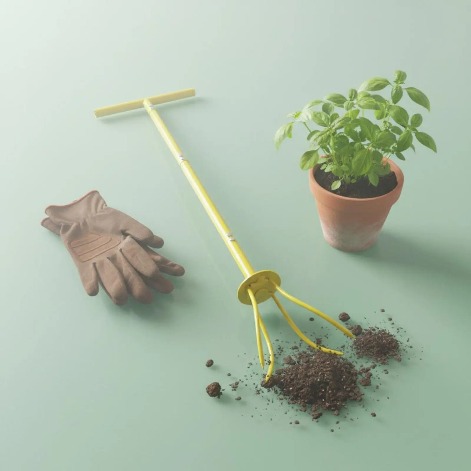 Garden Digger Weeder Sturdy Iron Construction T-Handle Soil Aerator Standing Soil Loosener Adjustable Height for Gardeners
Garden Digger Weeder Sturdy Iron Construction T-Handle Soil Aerator Standing Soil Loosener Adjustable Height for Gardeners
