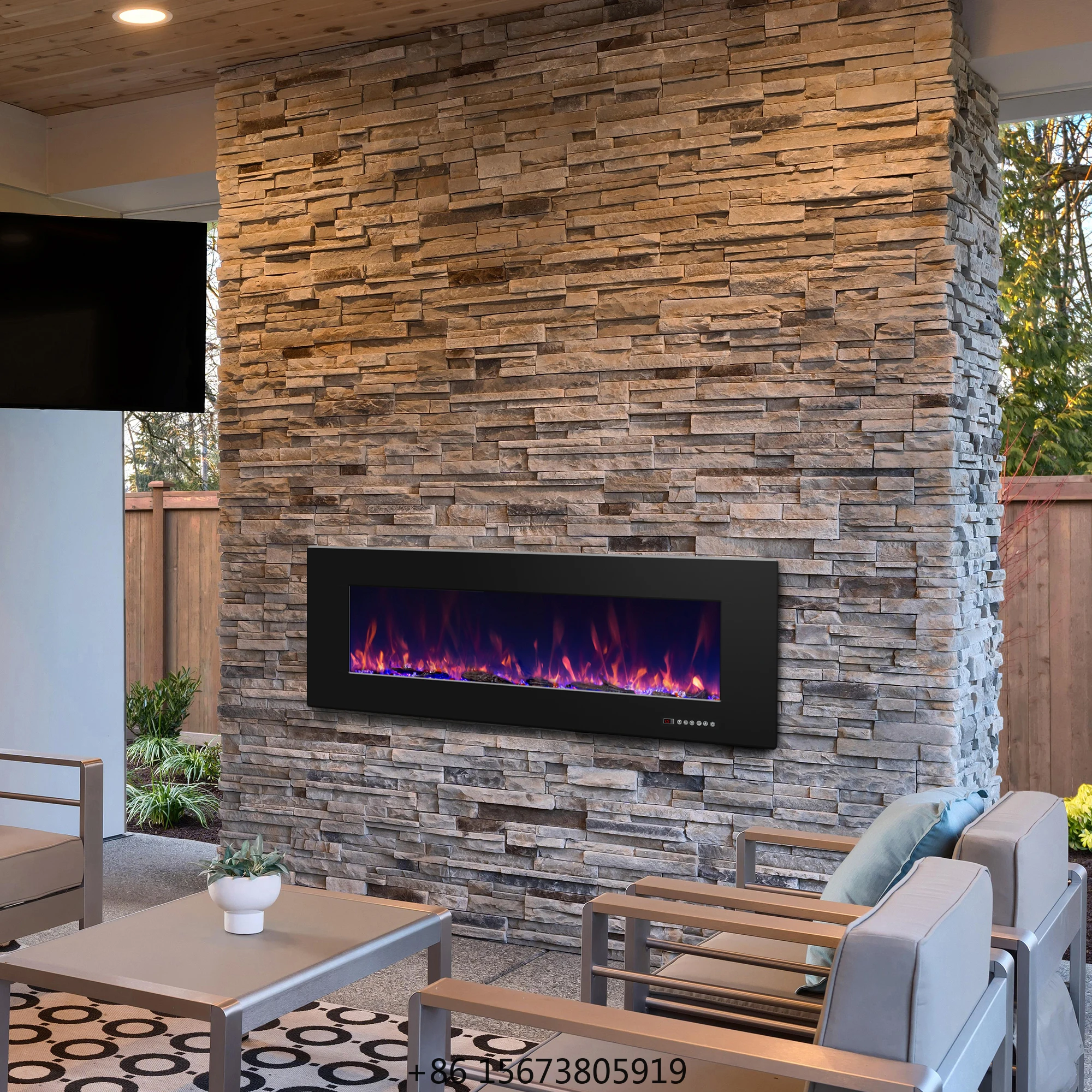 60-Inch LED Electric Fireplace Modern Wall-Mounted Heater For Indoor Use Not Recessed On Sale
60-Inch LED Electric Fireplace Modern Wall-Mounted Heater For Indoor Use Not Recessed On Sale