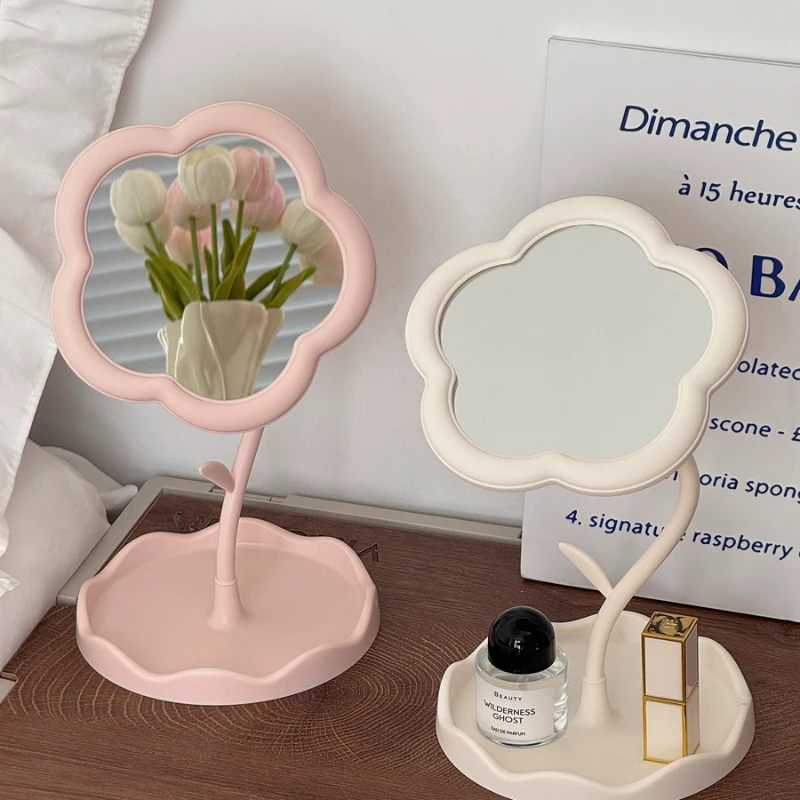 Flower Makeup Mirror Office Desktop Makeup Mirror Student Dormitory Portable
Flower Makeup Mirror Office Desktop Makeup Mirror Student Dormitory Portable