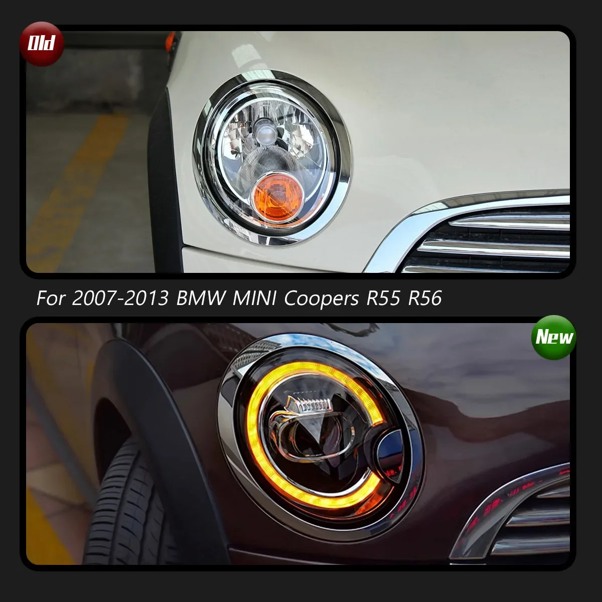 Car Accessories LED Headlights Assembly For 2007-2013 BMW MINI Coopers R55 R56 R57 R58 R59 DRL Dynamic Start-up Headlamps
Car Accessories LED Headlights Assembly For 2007-2013 BMW MINI Coopers R55 R56 R57 R58 R59 DRL Dynamic Start-up Headlamps