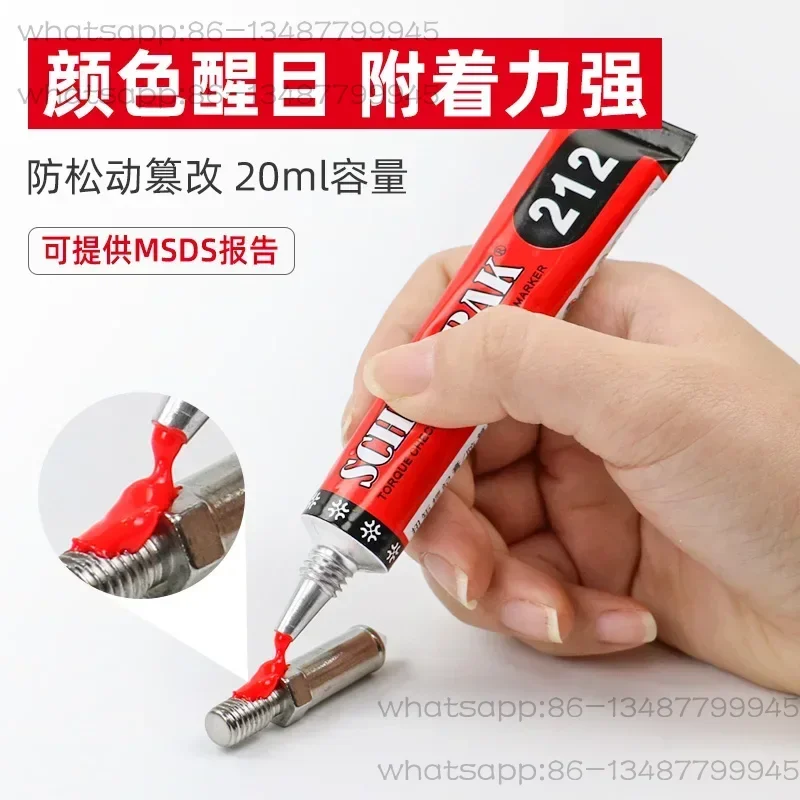 SchNOFRAK bolt torque sealing marking paste screw anti loosening marking adhesive 212 marking pen
SchNOFRAK bolt torque sealing marking paste screw anti loosening marking adhesive 212 marking pen