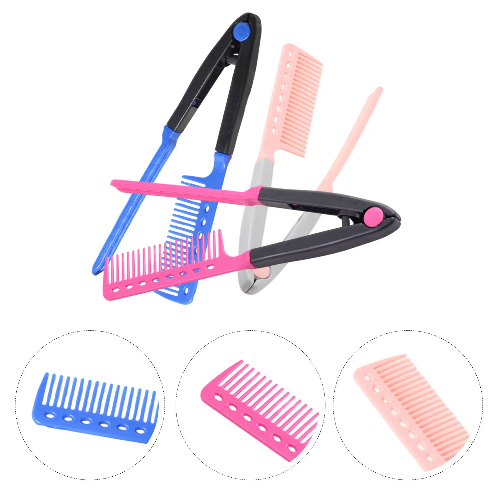 3Pcs Compact Hair Straightener Comb Foldable V Design Easy to Shape Ergonomic Handle for Daily Use Hair Straightening Comb
3Pcs Compact Hair Straightener Comb Foldable V Design Easy to Shape Ergonomic Handle for Daily Use Hair Straightening Comb