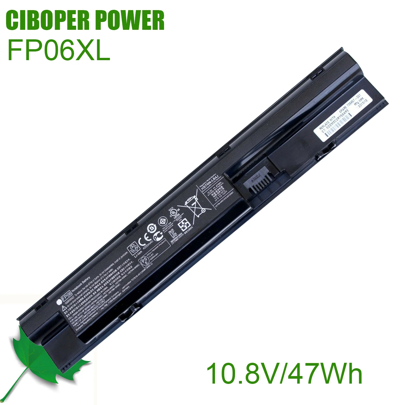 CP Подлинная батарея FP06 10,8 В/47Wh для ProBook 440 445 450 470 G0 G1 серии 455-707617 421-001 708457-001 FP06XL FP09
CP Подлинная батарея FP06 10,8 В/47Wh для ProBook 440 445 450 470 G0 G1 серии 455-707617 421-001 708457-001 FP06XL FP09