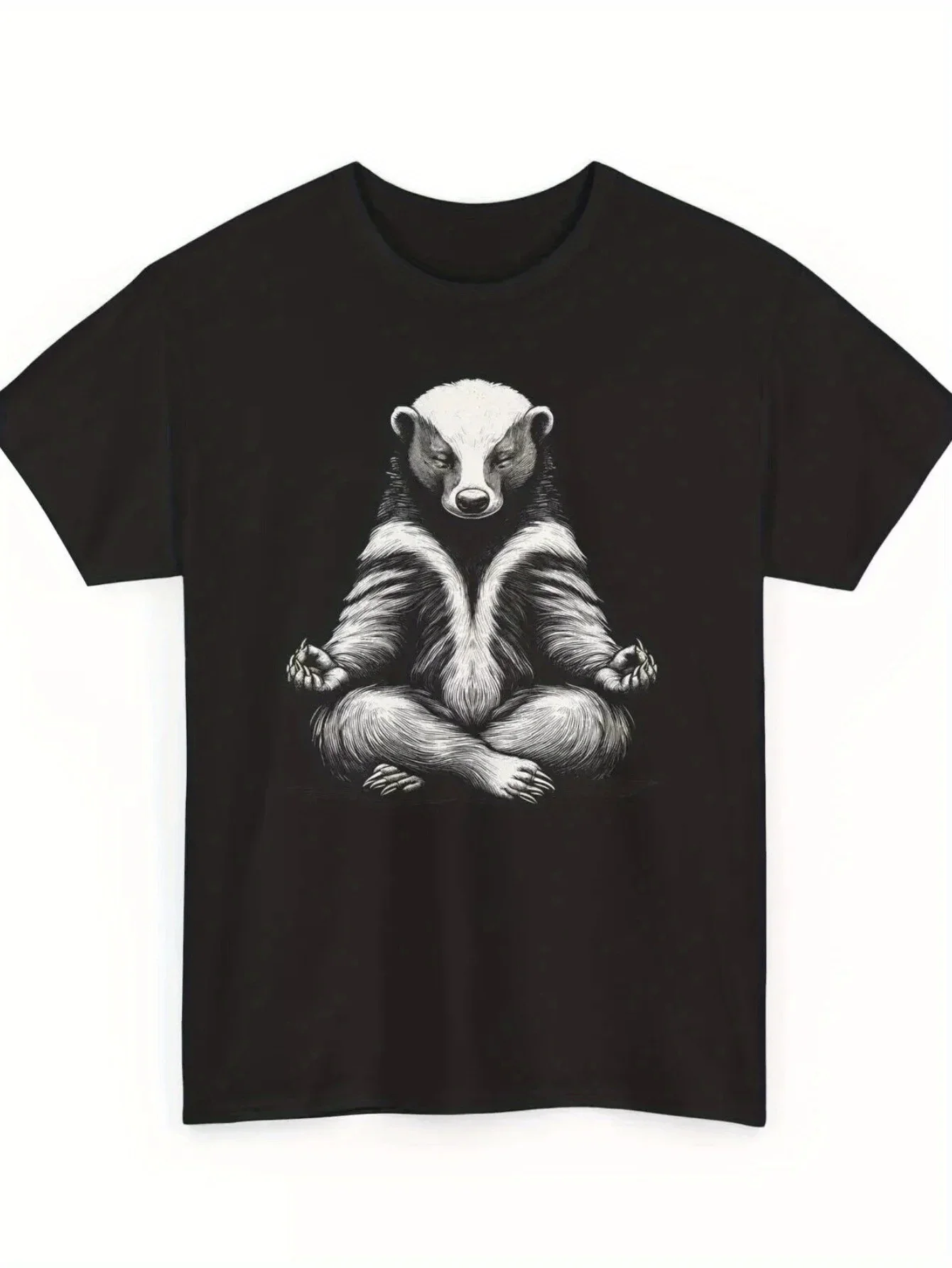Honey Badger Doing Yoga Funny T-shirt - Novelty Meditation Men Women Graphic Tee Top Vintage Clothes Men's Clothing Short
Honey Badger Doing Yoga Funny T-shirt - Novelty Meditation Men Women Graphic Tee Top Vintage Clothes Men's Clothing Short