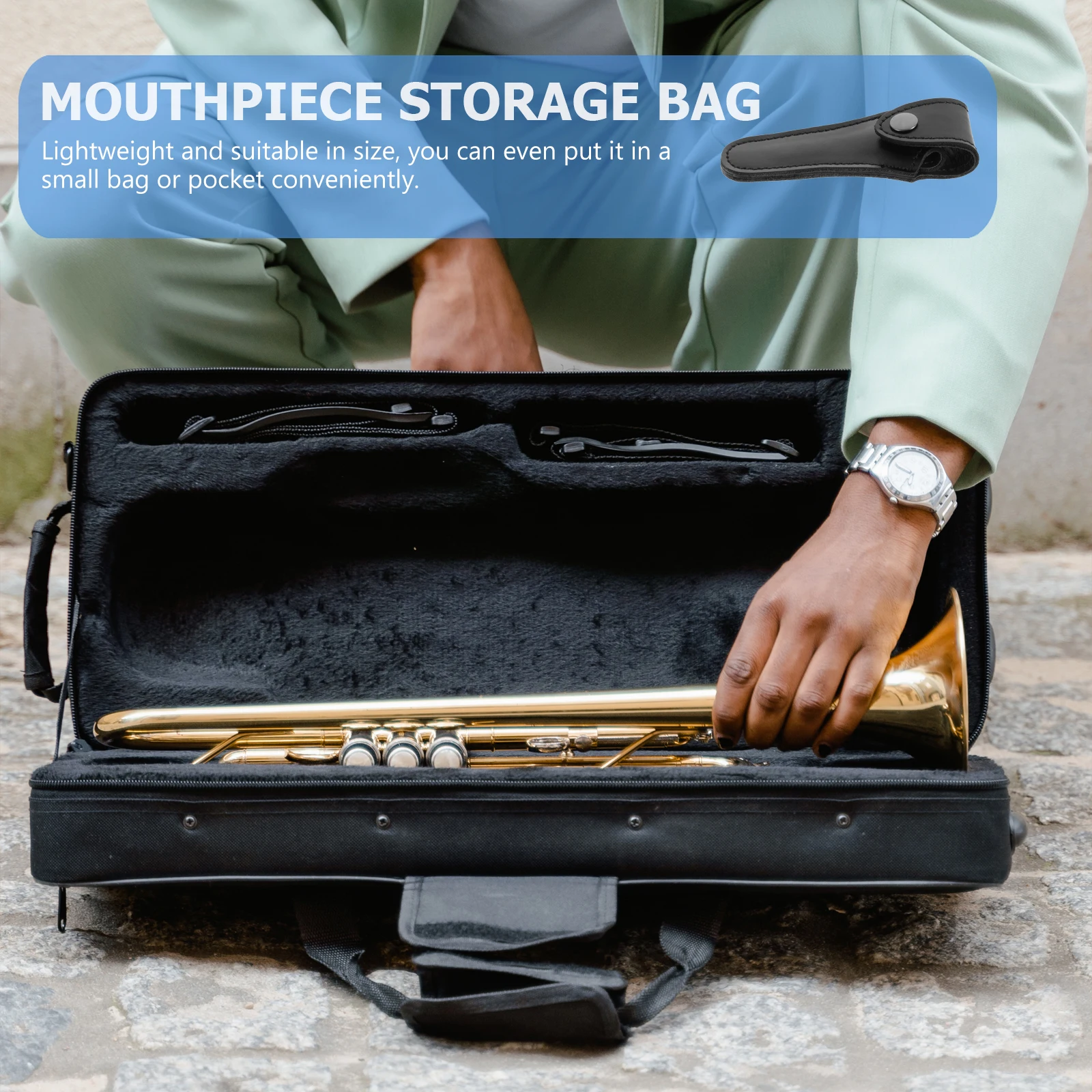 Mouthpiece Storage Bag Small Size Lightweight Non-Slip Pouch For Brass Instruments Keys Screws Musical Accessories
Mouthpiece Storage Bag Small Size Lightweight Non-Slip Pouch For Brass Instruments Keys Screws Musical Accessories