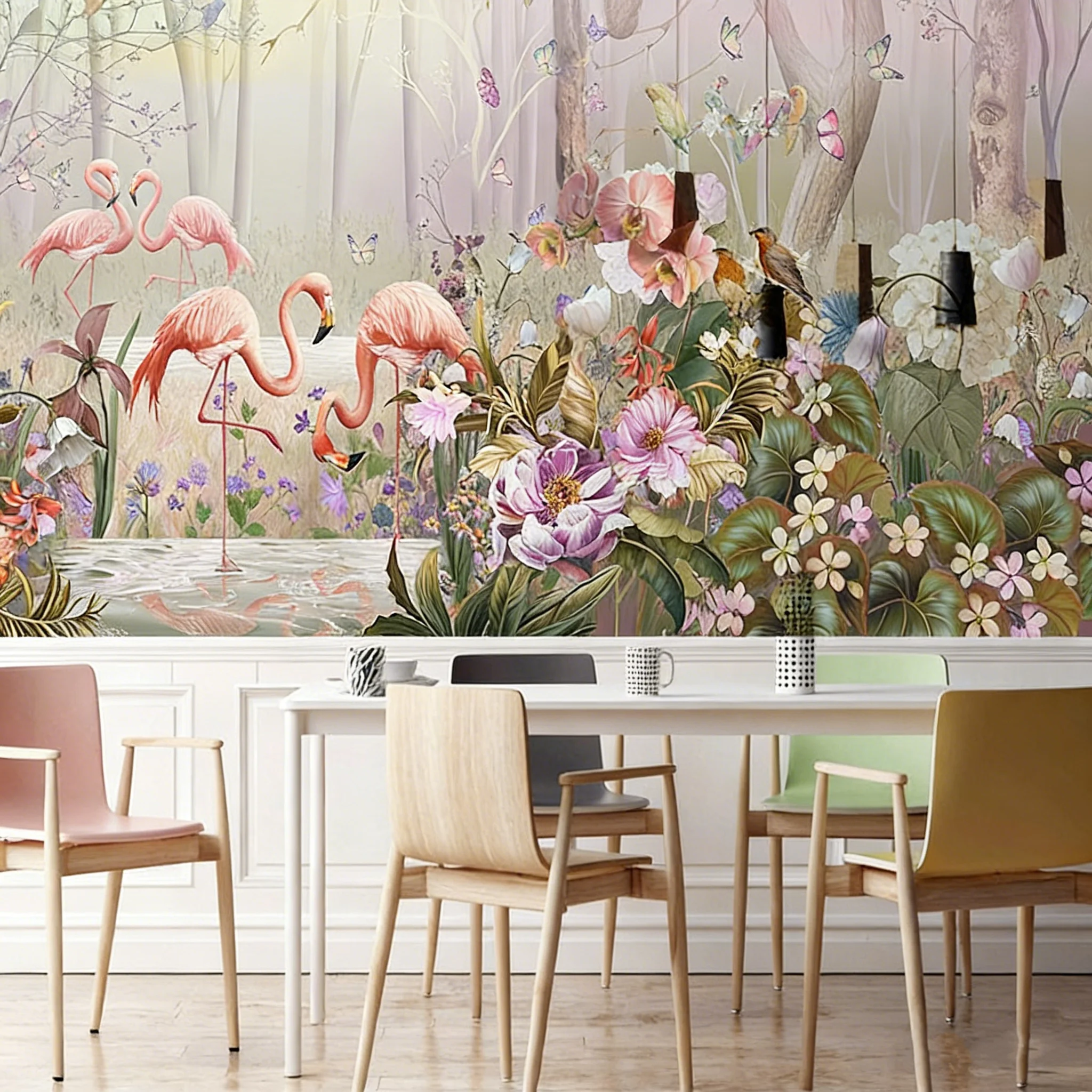 custom flamingo wallpapers for living room TV background Southeast Asian tree leaves wall paper mural bedroom home improvement
custom flamingo wallpapers for living room TV background Southeast Asian tree leaves wall paper mural bedroom home improvement