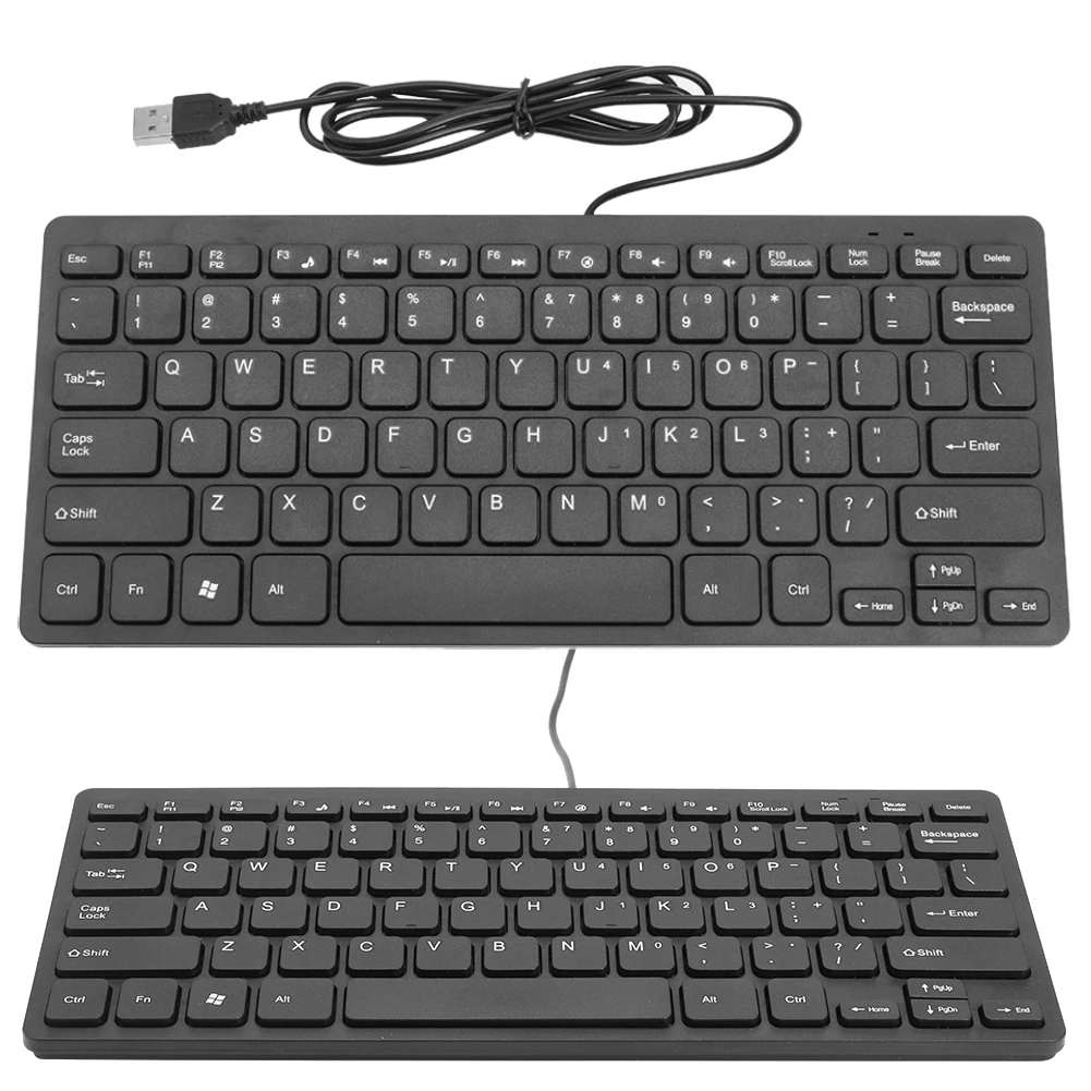 K1000 USB Wired Keyboard 78 Keys 10 inch Ultra Thin Wired Keyboard ABS Waterproof Multimedia Computer Keyboard for Computer PC
K1000 USB Wired Keyboard 78 Keys 10 inch Ultra Thin Wired Keyboard ABS Waterproof Multimedia Computer Keyboard for Computer PC