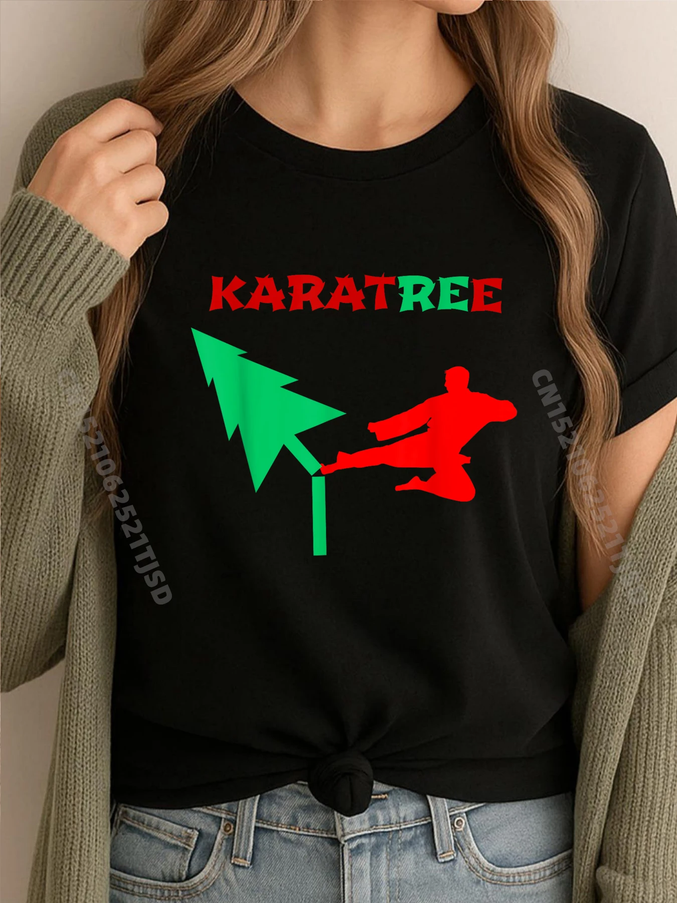 Каратэ Рождественская елка Karatree Боевые искусства Праздничная уличная рождественская рубашка Повседневная 
Каратэ Рождественская елка Karatree Боевые искусства Праздничная уличная рождественская рубашка Повседневная