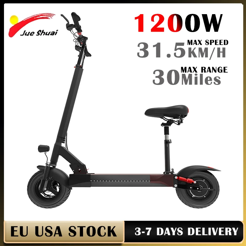 1200W Adult Electric Scooter, 31.5KMH Max Speed and 10-Inch Street Vacuum Tires, Double Spring Shock Absorbers Electric Scooter
1200W Adult Electric Scooter, 31.5KMH Max Speed and 10-Inch Street Vacuum Tires, Double Spring Shock Absorbers Electric Scooter