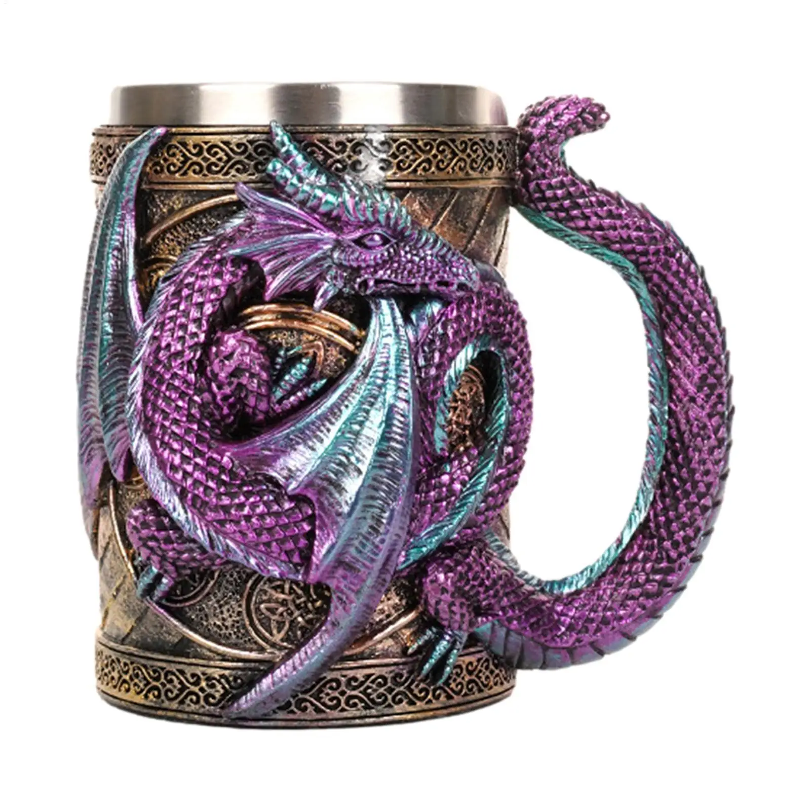 Medieval Double Dragon Goblet Creative 3D Beer Mug Resin Stainless Steel Coffee Mug Wine Cup Retro Dragon Beer Mug Coffee Cup
Medieval Double Dragon Goblet Creative 3D Beer Mug Resin Stainless Steel Coffee Mug Wine Cup Retro Dragon Beer Mug Coffee Cup