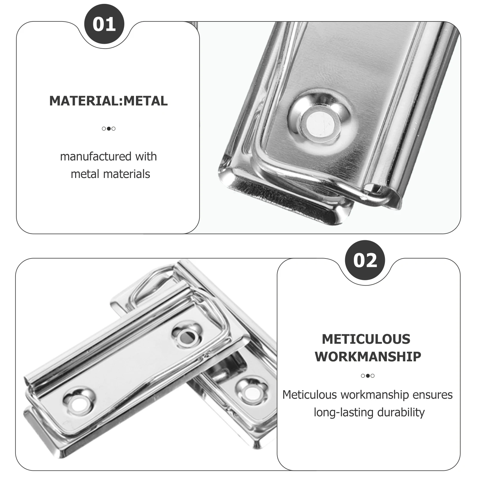 10 Pcs Writing Pad Holder Metal Plate Clip Office Craft Project Clips Clipboard 
10 Pcs Writing Pad Holder Metal Plate Clip Office Craft Project Clips Clipboard