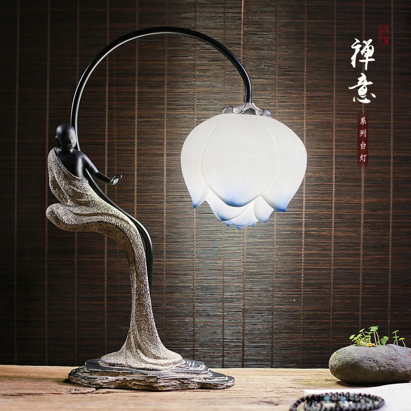 New Chinese Antique Zen Table Lamp Living Room Study Bedroom Tea Room Decoration Lighting Bedside Personality Desk Lamp
New Chinese Antique Zen Table Lamp Living Room Study Bedroom Tea Room Decoration Lighting Bedside Personality Desk Lamp