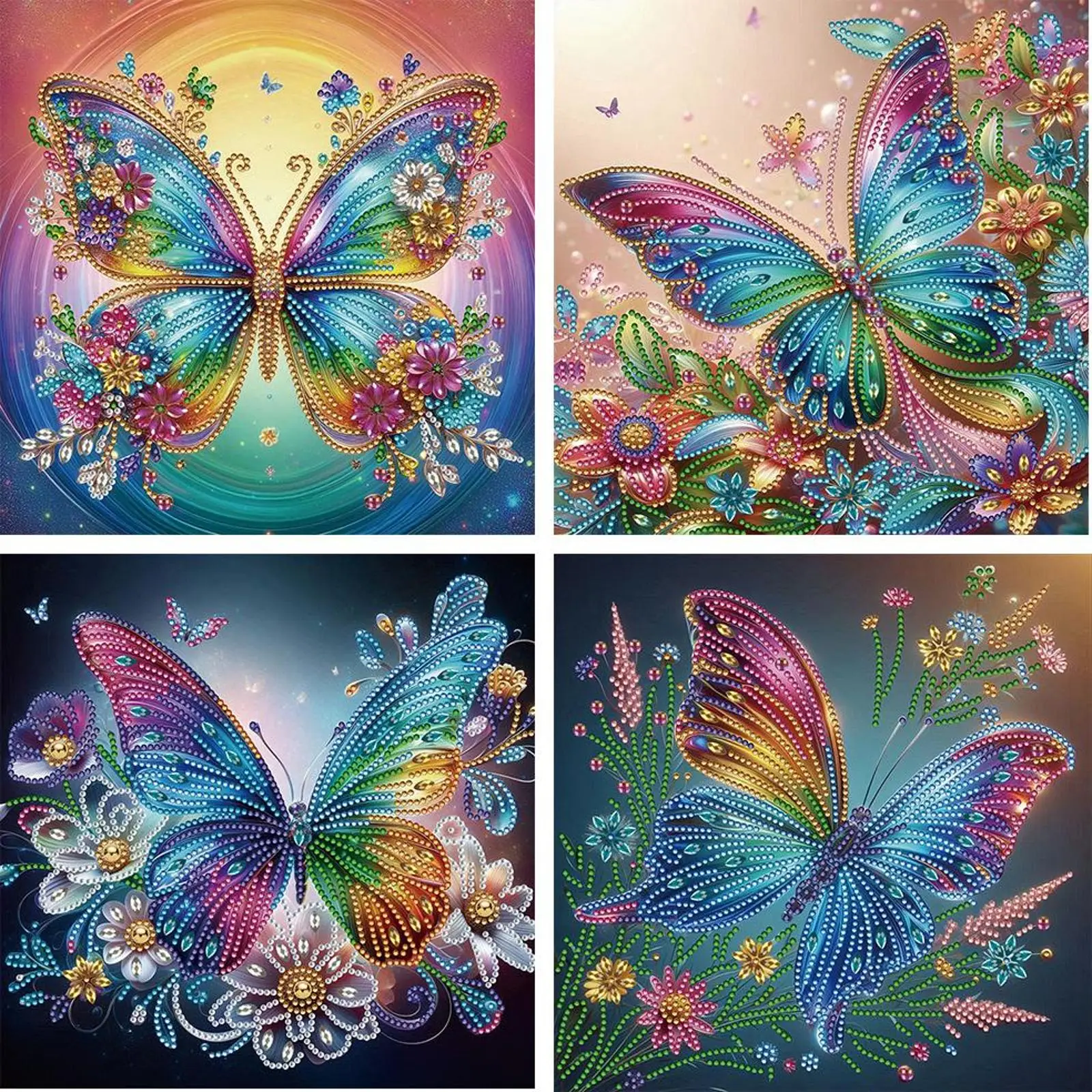 4pcs 30x30cm Butterfly 5D DIY Special Shape Crystal Partial Diamond Painting Kit
4pcs 30x30cm Butterfly 5D DIY Special Shape Crystal Partial Diamond Painting Kit