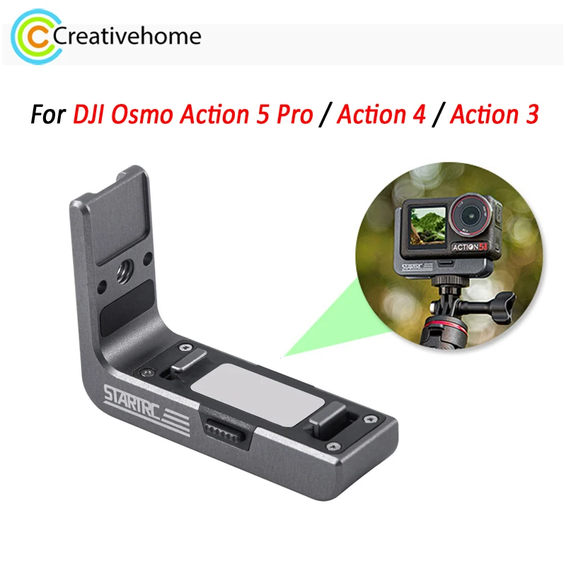 STARTRC L-образное быстросъемное магнитное крепление для камеры DJI Osmo Action 5 Pro Action-4 Action-3, вертикально-горизонтальный кронштейн 1/4
STARTRC L-образное быстросъемное магнитное крепление для камеры DJI Osmo Action 5 Pro Action-4 Action-3, вертикально-горизонтальный кронштейн 1/4