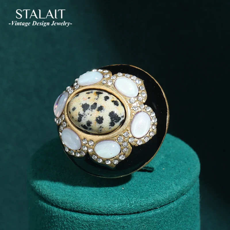 Vintage Oval Black Rings Gothic Natural Stone For Woman Opal Moonstone Luxury Designer High Quality Wedding Accessories 2025 New
Vintage Oval Black Rings Gothic Natural Stone For Woman Opal Moonstone Luxury Designer High Quality Wedding Accessories 2025 New