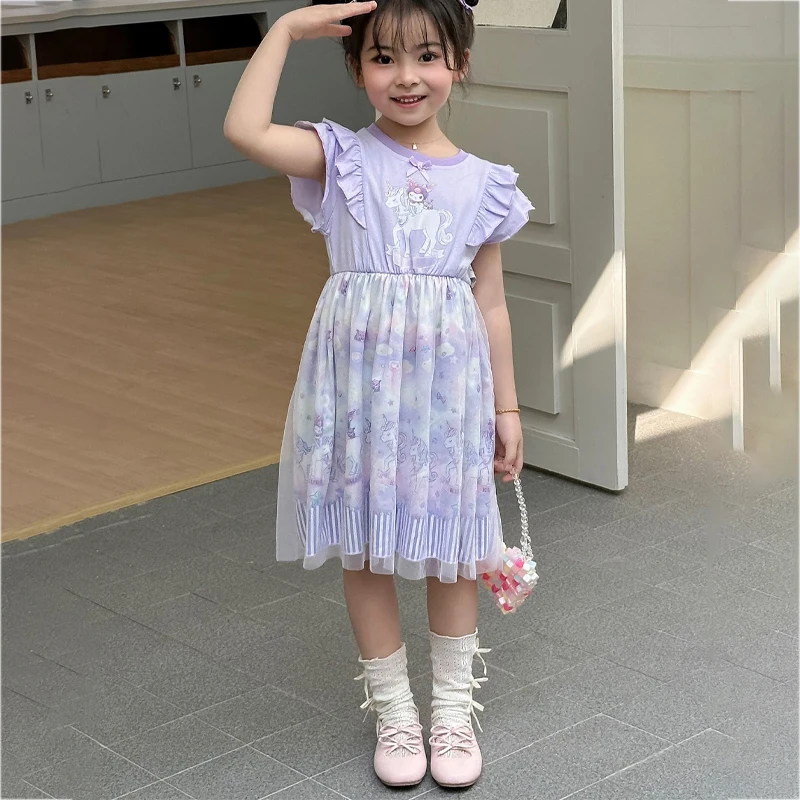 Kuromi Girl Dress Sanrios Short Sleeve Printing Vest Skirt Cotton Kids Girls Clothes Child Clothing Cartoon Anime Figure Kawaii
Kuromi Girl Dress Sanrios Short Sleeve Printing Vest Skirt Cotton Kids Girls Clothes Child Clothing Cartoon Anime Figure Kawaii
