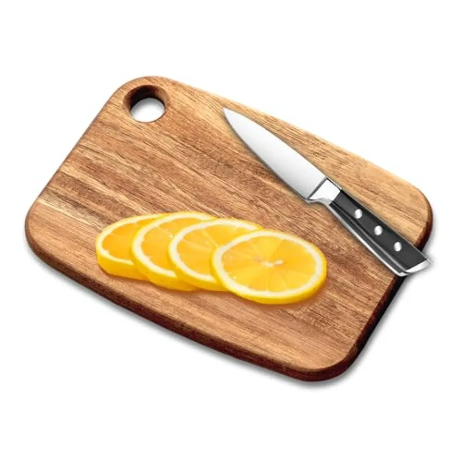 Mini Acacia Wood Cutting Board with Hanging Hole, Small Wooden cutting - Charcuterie -Cheese Cutting -Serving.BPA Free For Vege
Mini Acacia Wood Cutting Board with Hanging Hole, Small Wooden cutting - Charcuterie -Cheese Cutting -Serving.BPA Free For Vege
