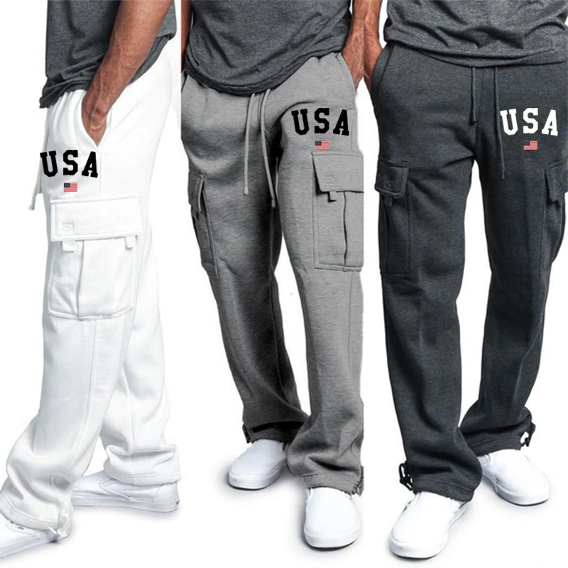 Men's Cargo Pants Loose Drawstring Sweatpants with Pockets Sports Straight Trousers Jogging Long Pants Hip Hop Streetwear
Men's Cargo Pants Loose Drawstring Sweatpants with Pockets Sports Straight Trousers Jogging Long Pants Hip Hop Streetwear