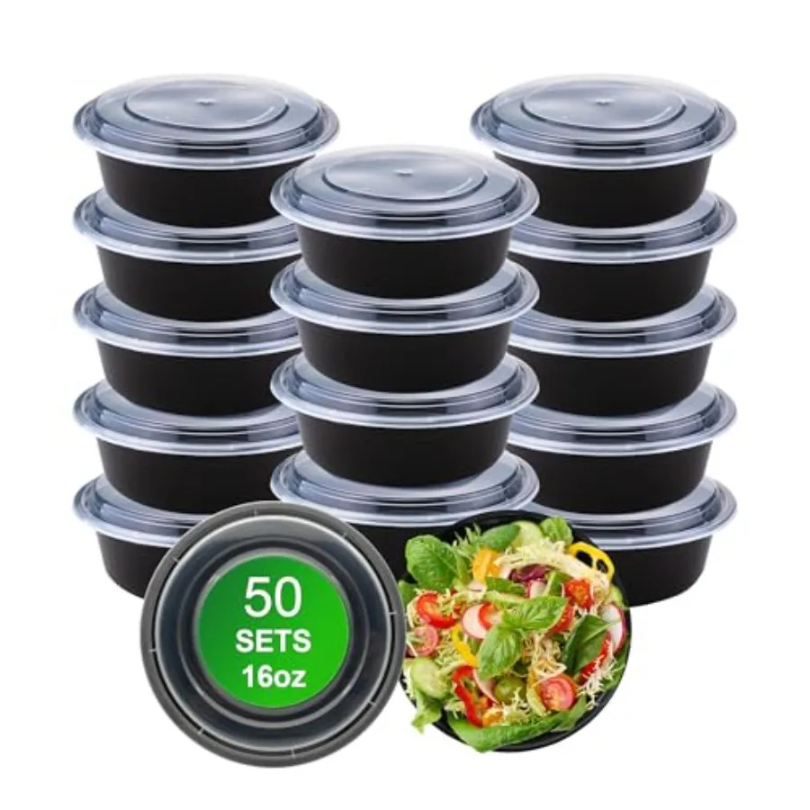 Round Meal Prep Containers with Lids, 50 Pack 16oz 100-Piece Disposable Leakproof Take Out Food Storage Containers, Plastic To
Round Meal Prep Containers with Lids, 50 Pack 16oz 100-Piece Disposable Leakproof Take Out Food Storage Containers, Plastic To