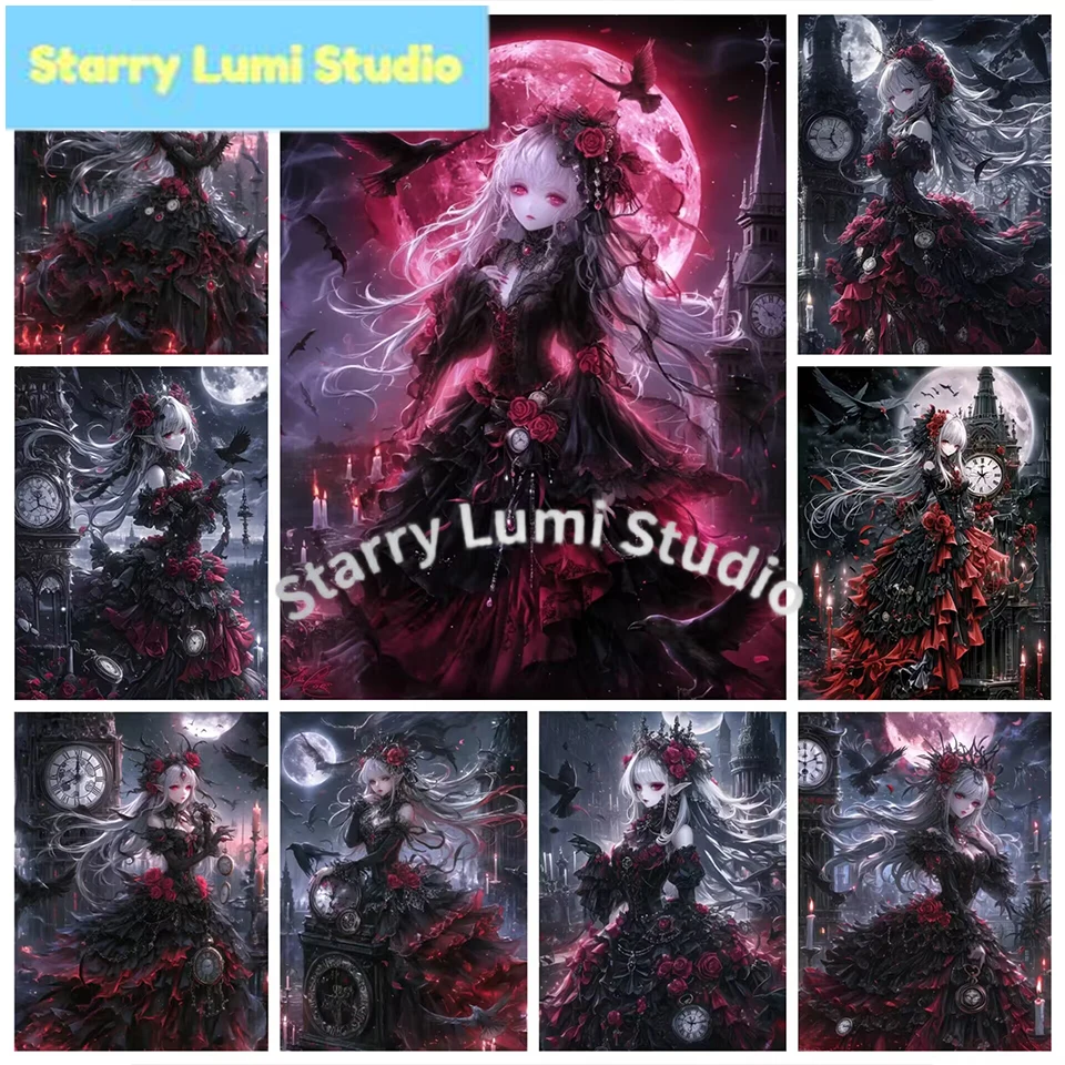 5D DIY Gothic Girl Diamond Painting Dark girl Full Square/Round Diamont Embroidery Mosaic Cross Stitch Home Decor Gift
5D DIY Gothic Girl Diamond Painting Dark girl Full Square/Round Diamont Embroidery Mosaic Cross Stitch Home Decor Gift