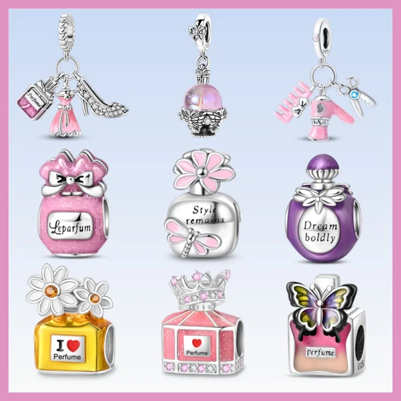 Sterling Silver 925 perfume Charms Makeup Evening Dress High Heels Beads Fit Original Bracelet DIY For Women Fine Jewelry Gift
Sterling Silver 925 perfume Charms Makeup Evening Dress High Heels Beads Fit Original Bracelet DIY For Women Fine Jewelry Gift
