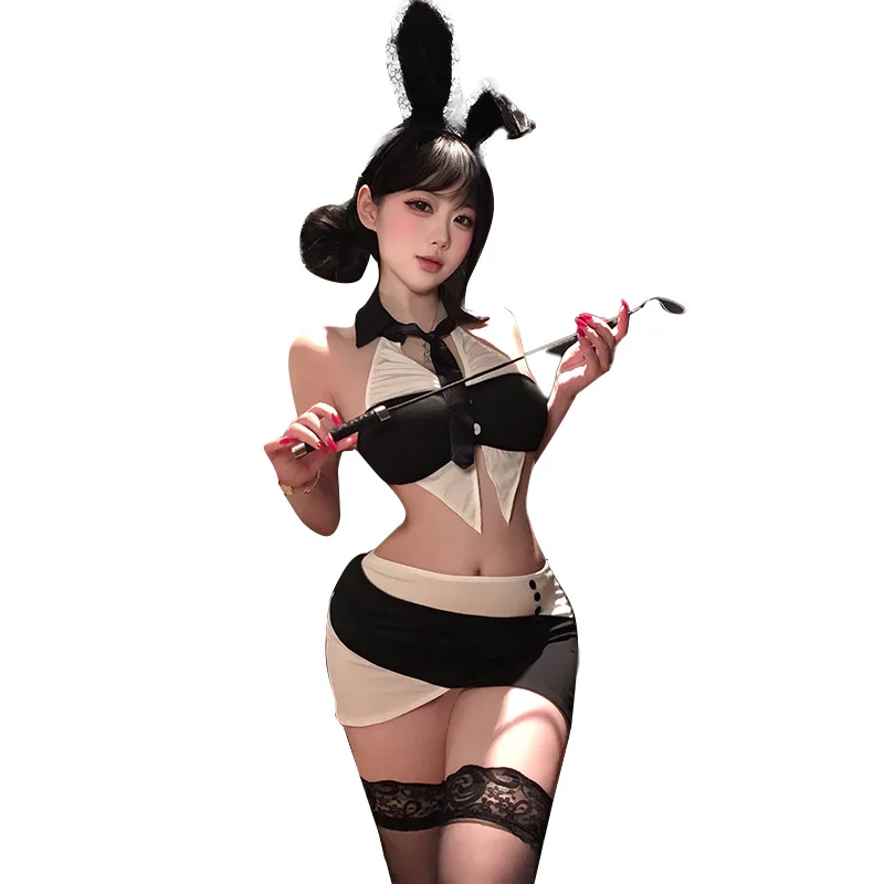 Women Sexy Office Secretary Cosplay Costumes Bunny Girl Uniform Perspective Hip Wrap Skirt Nightclub Temptation Bar Lingerie Set
Women Sexy Office Secretary Cosplay Costumes Bunny Girl Uniform Perspective Hip Wrap Skirt Nightclub Temptation Bar Lingerie Set
