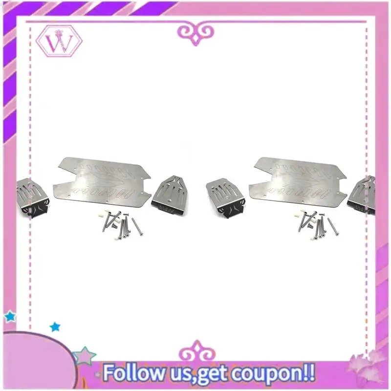 Upgraded 2X Stainless Steel Chassis Armor Front Rear Protector Skid Plate For 1/10 Arrma VORTEKS Big Rock RC Car Upgrade Parts
Upgraded 2X Stainless Steel Chassis Armor Front Rear Protector Skid Plate For 1/10 Arrma VORTEKS Big Rock RC Car Upgrade Parts