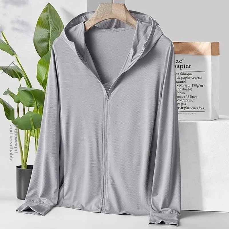 Men's Summer Ice Silk Mesh UV Protection Clothing Breathable Outdoor Fishing Jacket Loose Fit Long Sleeve Hooded Casual Style
Men's Summer Ice Silk Mesh UV Protection Clothing Breathable Outdoor Fishing Jacket Loose Fit Long Sleeve Hooded Casual Style