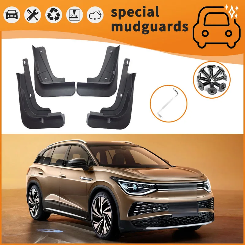 For 20-22 Volkswagen ID.6 X models Mudguards Fender Mudflaps Front Rear Flares Splash Guards Cover Car Accessorie
For 20-22 Volkswagen ID.6 X models Mudguards Fender Mudflaps Front Rear Flares Splash Guards Cover Car Accessorie