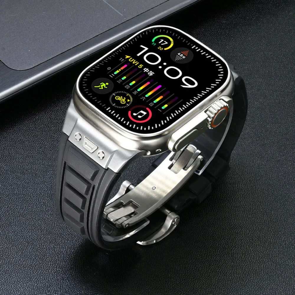 Ultra Rubber Bracelet for Apple Watch Ultra 2 49mm Soft Strap Correa for iWatch Series 9 8 7 45mm 6 5 4 Se 44mm 42mm Luxury Band
Ultra Rubber Bracelet for Apple Watch Ultra 2 49mm Soft Strap Correa for iWatch Series 9 8 7 45mm 6 5 4 Se 44mm 42mm Luxury Band