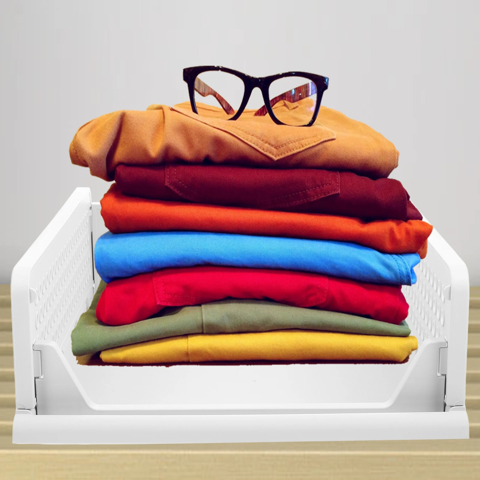 Drawer Storage Box Stackable Clothes Organizer Pulling Container Partition Type
Drawer Storage Box Stackable Clothes Organizer Pulling Container Partition Type