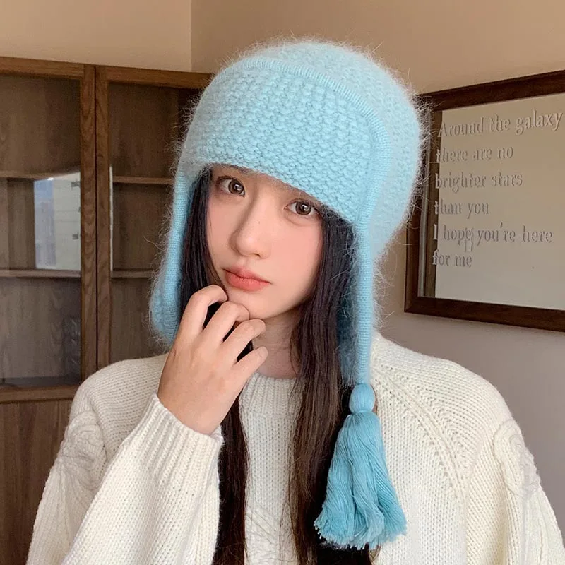 Winter Earflap Hat Women Angora Knit Warm Accessory For Skiing Autumn Outdoor Sports Cycling
Winter Earflap Hat Women Angora Knit Warm Accessory For Skiing Autumn Outdoor Sports Cycling