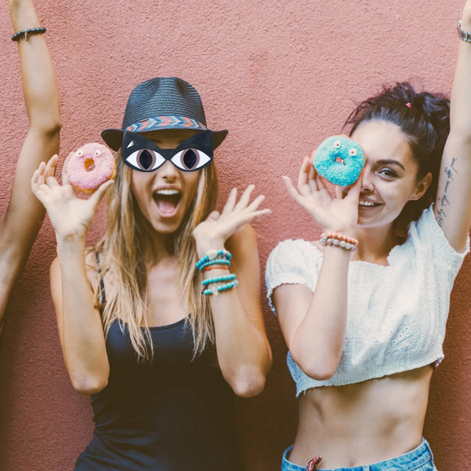 2pcs Novel Irregular Dark Glasses Ergonomic Cat Eye Shades For Party Costume Fun Photo Props Chic Accessories
2pcs Novel Irregular Dark Glasses Ergonomic Cat Eye Shades For Party Costume Fun Photo Props Chic Accessories