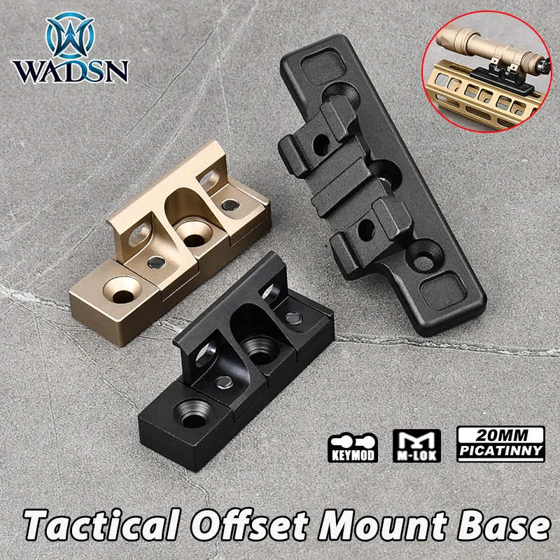 WADSN Tactical Thorntail M-LOK KeyMod Rail Mount Offset Adaptive Light Mount For SF M300 M600 Scout Light Side Rail Airsoft Gear
WADSN Tactical Thorntail M-LOK KeyMod Rail Mount Offset Adaptive Light Mount For SF M300 M600 Scout Light Side Rail Airsoft Gear