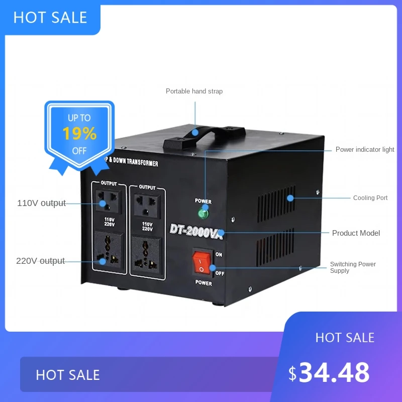 07291000W Heavy Voltage Regulator Converter Power Transformer 220V 110V Converter Transformer Electrical Home-use
07291000W Heavy Voltage Regulator Converter Power Transformer 220V 110V Converter Transformer Electrical Home-use