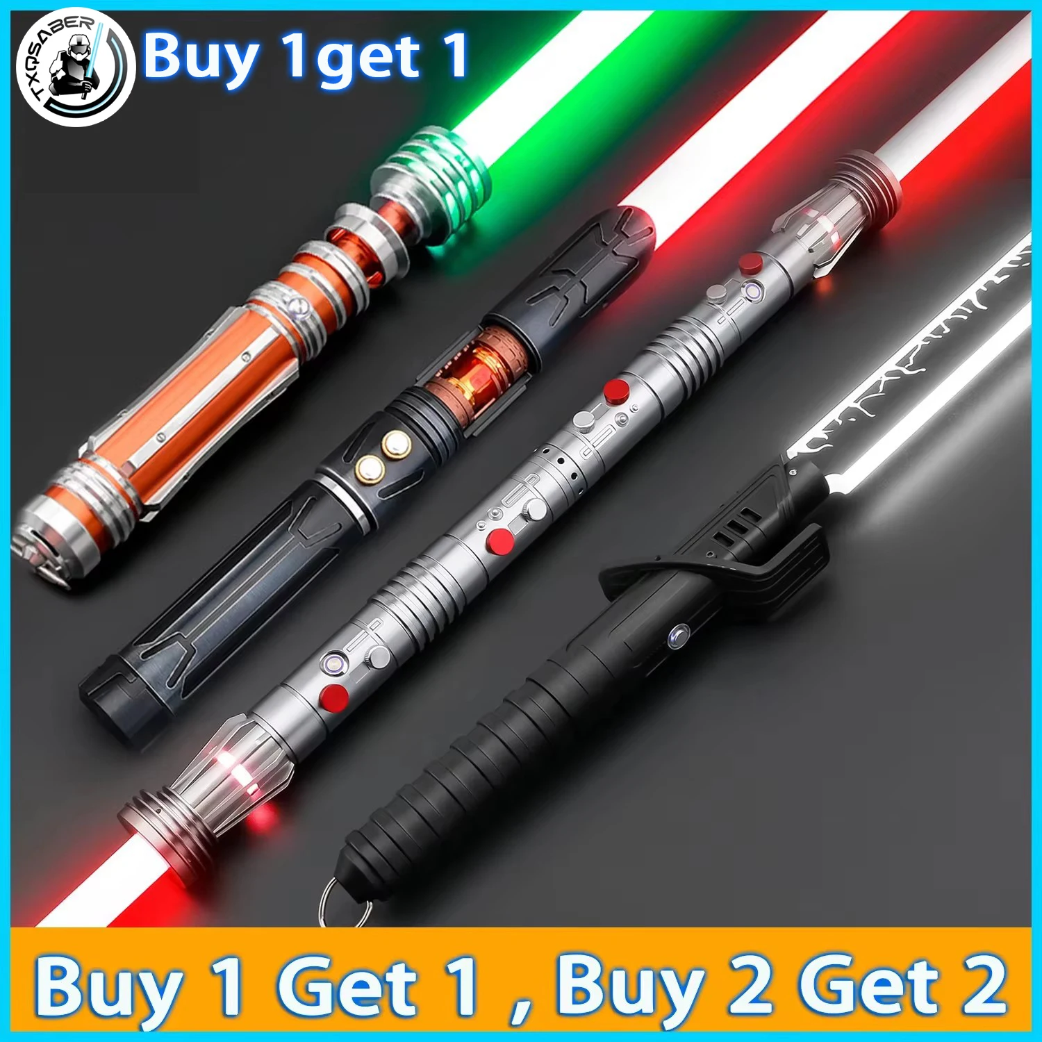  【buy 1 get 1 free】High Quality Anakin Darthmaul Darkhunter Lightsaber Metal Hilt Heavy Dueling Proffie 2.2 Light Sword Neo
【buy 1 get 1 free】High Quality Anakin Darthmaul Darkhunter Lightsaber Metal Hilt Heavy Dueling Proffie 2.2 Light Sword Neo