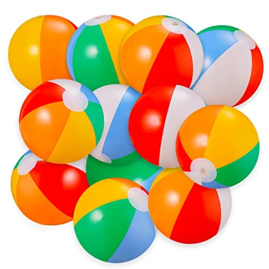 Beach Balls Bulk Pack - 9" Inflatable Swimming Pool Toys for Summer Water Games, Hawaiian Tropical Theme Party Decorations Favo
Beach Balls Bulk Pack - 9" Inflatable Swimming Pool Toys for Summer Water Games, Hawaiian Tropical Theme Party Decorations Favo