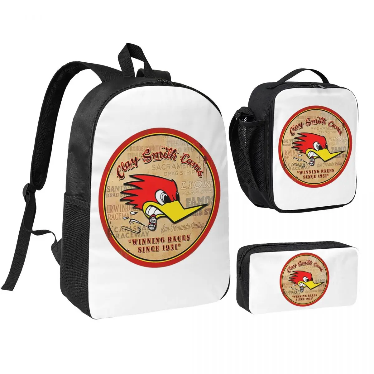 Street Mr.Horsepower Clay Smith Cams Backpack Boys Girls BookBag School Bag Shoulder Bags 3ps Insulated Lunch Bag Pencil Case
Street Mr.Horsepower Clay Smith Cams Backpack Boys Girls BookBag School Bag Shoulder Bags 3ps Insulated Lunch Bag Pencil Case