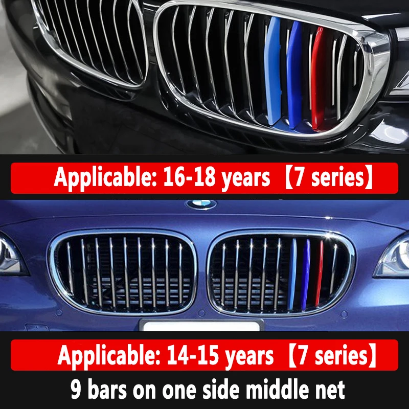 3pcs/Set M Power Car Racing Front Grille Trim Strips For BMW Decorative Strip 2014-2018 7series 9 Bars Car Accessories
3pcs/Set M Power Car Racing Front Grille Trim Strips For BMW Decorative Strip 2014-2018 7series 9 Bars Car Accessories