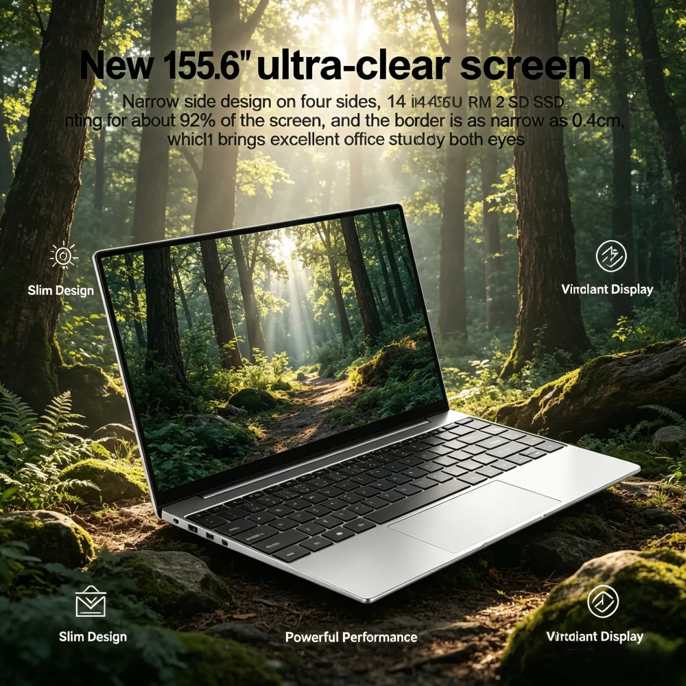 New 15.6" Ultra Slim Laptop Intel 4405U 16GB RAM 2TB SSD 1080P Display Win11 Pro Gaming Office Study Notebook
New 15.6" Ultra Slim Laptop Intel 4405U 16GB RAM 2TB SSD 1080P Display Win11 Pro Gaming Office Study Notebook